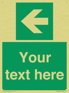 Custom Arrow Left Sign